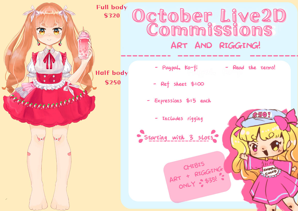 live2d commissions (art and rigging)